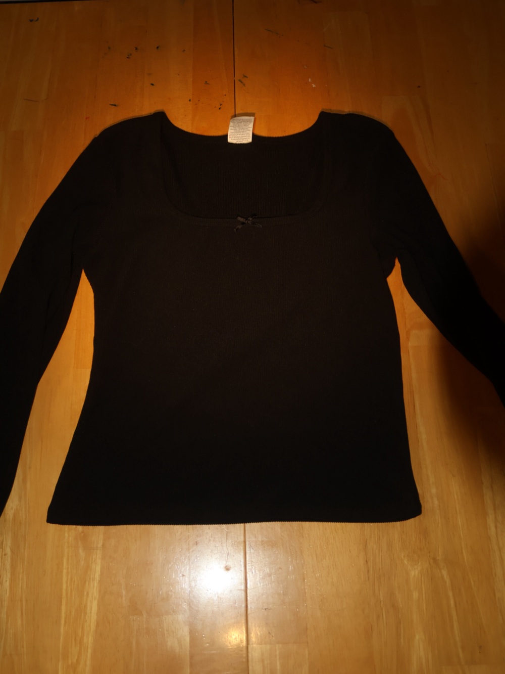 No Boundaries Black Ribbed Long Sleeve Top